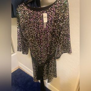 Anthropologie sequin mini dress